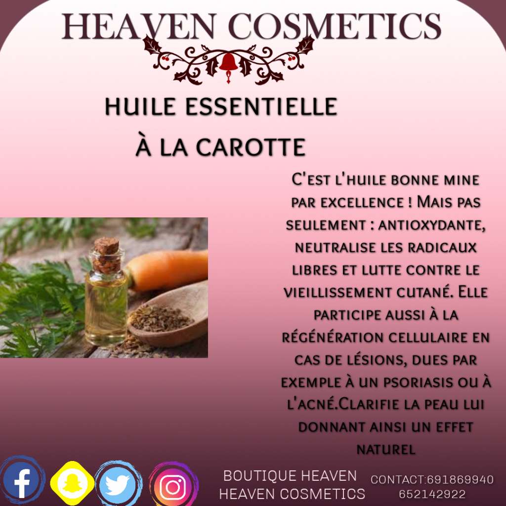  Chantilly de karité et huile de carotte