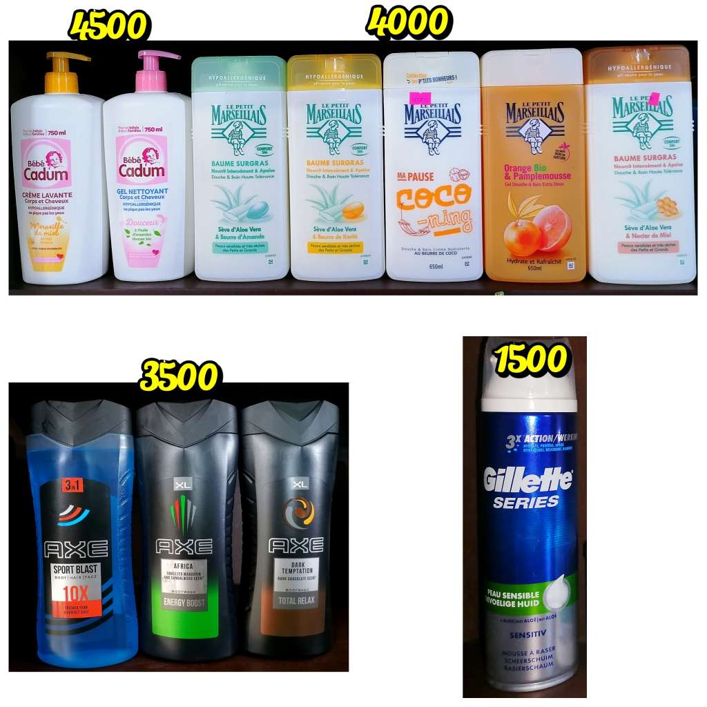  GELS DOUCHE PROVENANT DE LA FRANCE 