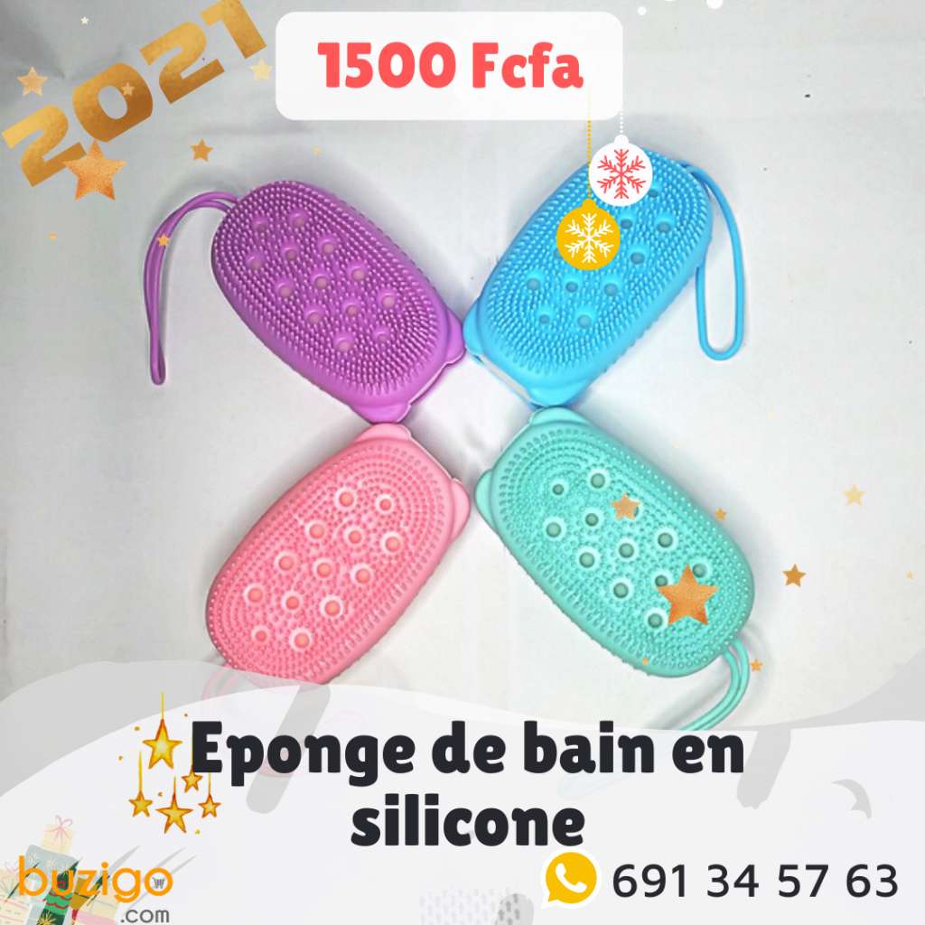  eponge de bain silicone