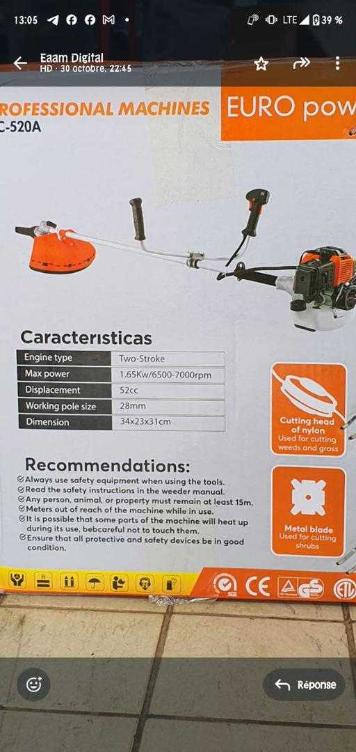  Débroussailleuse thermique 