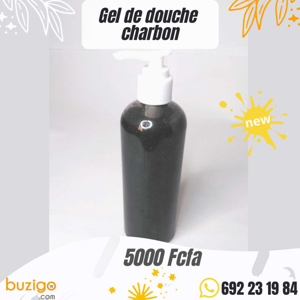  Gel de douche charbon